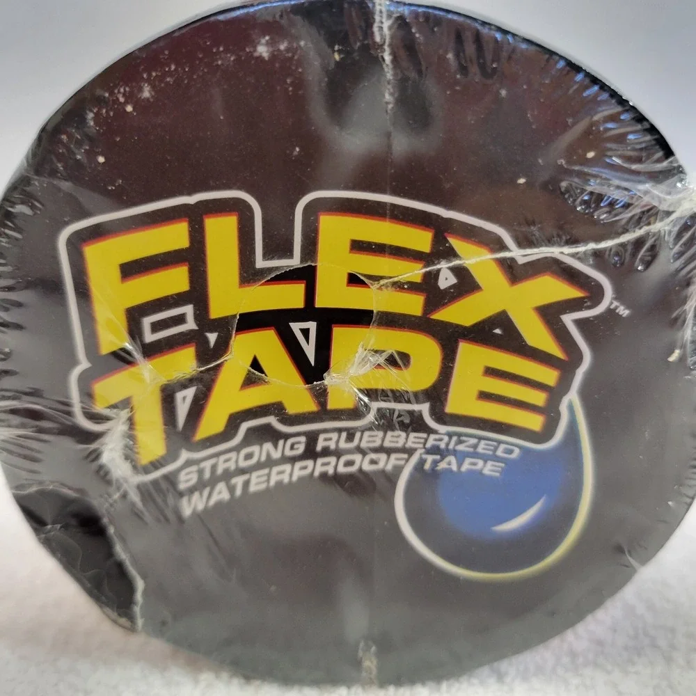 Flex Tape TFSBLKR0405 Rubberized Waterproof Tape - Black Factory Sealed Package